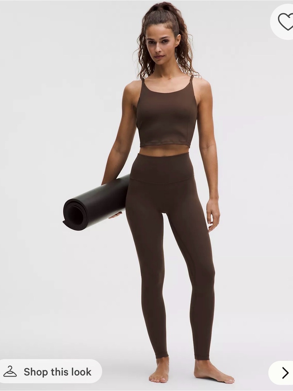Brown Lululemon Align High-rise Leggings 28”